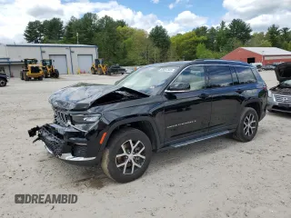 2023 Jeep Grand Cherokee Limited z VIN 1C4RJKBG0P8863158, wystawiony jako Copart lot #55697335 z przebiegiem 21 012 mil mil oraz Szkoda całkowita • Salvage title. Historia ofert i sprzedaży dostępna na DreamBid. Obrazek 1.