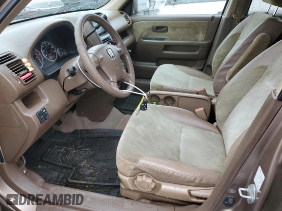 2002 Honda CR-V EX with VIN SHSRD788X2U009896, listed as a Copart auction lot 55624225 with 276,153 mi miles and Salvage Title. Bid and sale history available at carsss.com. Image 7.