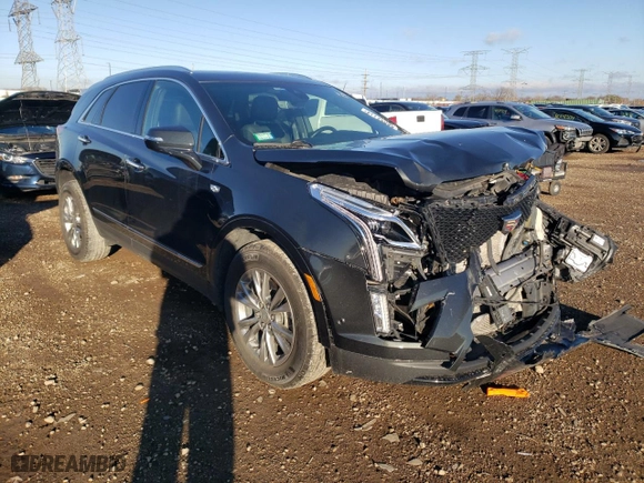 2021 Cadillac XT5 AWD Premium Luxury with VIN 1GYKNDRS6MZ131936, listed as a Copart auction lot 80092114 with 36,222 mi miles and Salvage Title. Bid and sale history available at carsss.com. Image 4.