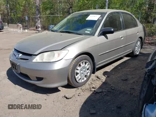 2004 Honda Civic LX with VIN 2HGES16524H504612, listed as a IAAI auction lot 42098301 with 140,551 mi miles and . Bid and sale history available at DreamBid. Image 2.