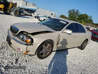 2002 Lincoln LS w/Base Pkg with VIN 1LNHM86S22Y677940, listed as a Copart auction lot 88481285 with 115,782 mi miles and Salvage Title. Bid and sale history available at carsss.com. Image 1.