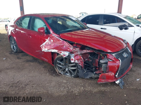 2015 Lexus IS 250 with VIN JTHCF1D2XF5017184, listed as a IAAI auction lot 40756885 with 59,601 mi miles and . Bid and sale history available at DreamBid. Image 1.