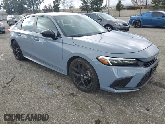 2024 Honda Civic Sport with VIN 2HGFE2F50RH545572, listed as a Copart auction lot 48824665 with 20,695 mi miles and Salvage Title. Bid and sale history available at DreamBid. Image 4.
