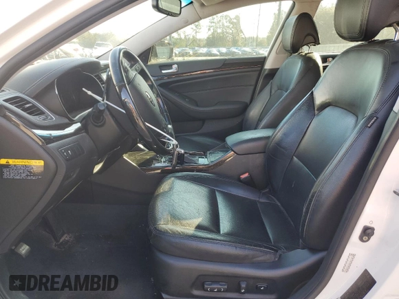 2014 Kia Cadenza Premium with VIN KNALN4D74E5138578, listed as a Copart auction lot 47606025 with 141,668 mi miles and Salvage Title. Bid and sale history available at DreamBid. Image 7.