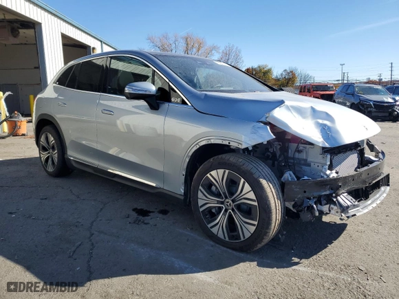 2024 Mercedes-Benz EQE with VIN 4JGGM1CB5RA056802, listed as a Copart auction lot 77544784 with 0 mi miles and Salvage Title. Bid and sale history available at carsss.com. Image 4.