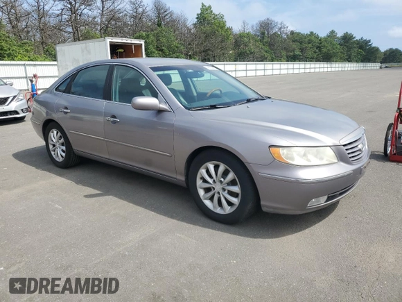 2006 Hyundai Azera SE with VIN KMHFC46F76A038943, listed as a Copart auction lot 63933985 with 55,357 mi miles and Clean title. Bid and sale history available at DreamBid. Image 4.
