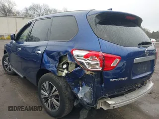 2019 Nissan Pathfinder SV with VIN 5N1DR2MMXKC585246, listed as a IAAI auction lot 42027197 with 124,181 mi miles and . Bid and sale history available at DreamBid. Image 3.