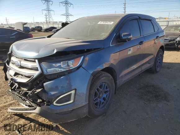 2018 Ford Edge SEL with VIN 2FMPK4J92JBC45696, listed as a Copart auction lot 87938425 with 54,295 mi miles and Salvage Title. Bid and sale history available at carsss.com. Image 1.
