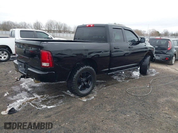 2014 Ram 1500 Express with VIN 1C6RR7FT9ES375363, listed as a IAAI auction lot 41653702 with 153,240 mi miles. Bid and sale history available at carsss.com. Image 4.