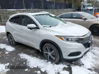 2022 Honda HR-V EX-L with VIN 3CZRU6H74NM725048, listed as a IAAI auction lot 41543519 with 22,494 mi miles. Bid and sale history available at carsss.com. Image 1.