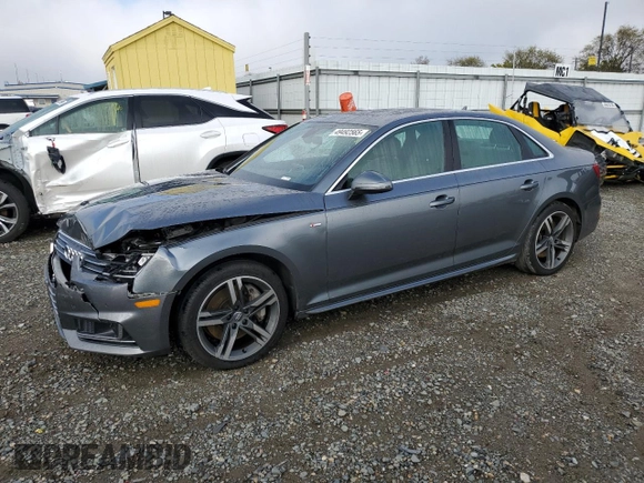 2017 Audi A4 Prestige with VIN WAUFNAF46HN056113, listed as a Copart auction lot 49492565 with 0 mi miles and Salvage Title. Bid and sale history available at carsss.com. Image 1.