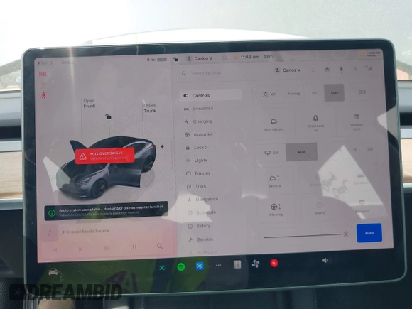2023 Tesla Model 3 with VIN 5YJ3E1EA5PF565071, listed as a IAAI auction lot 42232719 with 15,389 mi miles and . Bid and sale history available at DreamBid. Image 19.