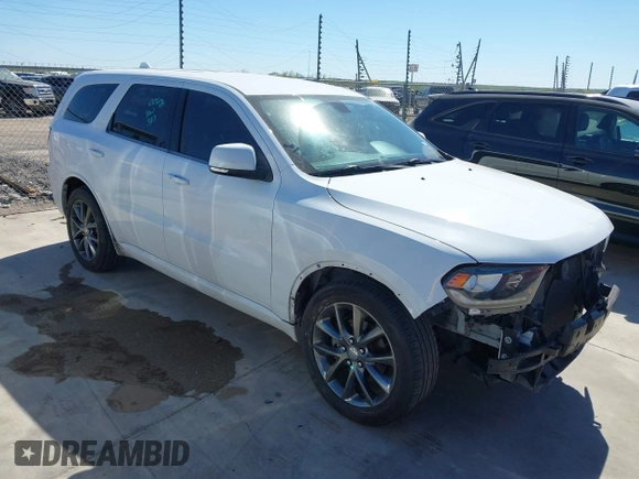 2017 Dodge Durango GT with VIN 1C4RDHDG6HC697606, listed as a IAAI auction lot 41841663 with 155,671 mi miles and . Bid and sale history available at DreamBid. Image 1.