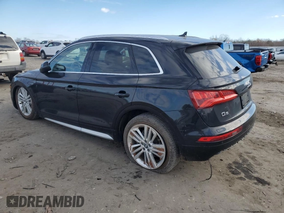 2018 Audi Q5 Premium Plus with VIN WA1BNAFYXJ2166359, listed as a Copart auction lot 82989284 with 94,283 mi miles and Salvage Title. Bid and sale history available at carsss.com. Image 2.