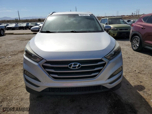 2017 Hyundai Tucson SE Plus with VIN KM8J33A41HU297617, listed as a Copart auction lot 46241055 with 107,027 mi miles and Salvage Title. Bid and sale history available at carsss.com. Image 5.