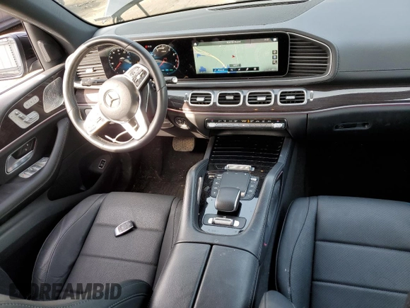 2021 Mercedes-Benz GLS with VIN 4JGFF5KE4MA573185, listed as a Copart auction lot 50042295 with 43,226 mi miles and Salvage Title. Bid and sale history available at carsss.com. Image 8.