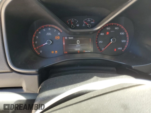 2016 GMC Canyon 4WD SLE with VIN 1GTG6CE36G1354255, listed as a Copart auction lot 48460605 with 106,280 mi miles and Salvage Title. Bid and sale history available at carsss.com. Image 9.