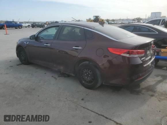 2016 Kia Optima LX Turbo with VIN 5XXGT4L13GG010757, listed as a Copart auction lot 45163025 with 104,795 mi miles and Salvage Title. Bid and sale history available at carsss.com. Image 2.