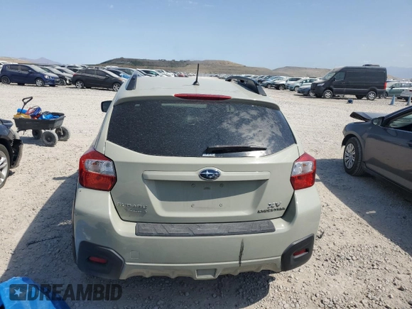 2014 Subaru Crosstrek Premium with VIN JF2GPACC9E8237733, listed as a Copart auction lot 59631215 with 108,075 mi miles and Salvage title. Bid and sale history available at DreamBid. Image 6.