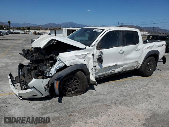 2023 Nissan Frontier SV with VIN 1N6ED1EJ3PN670640, listed as a Copart auction lot 58039525 with 15,302 mi miles and Salvage title. Bid and sale history available at DreamBid. Image 1.