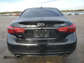 2023 Infiniti Q50 SENSORY with VIN JN1EV7CR1PM543311, listed as a Copart auction lot 49888555 with 15,748 mi miles and Salvage Title. Bid and sale history available at carsss.com. Image 6.