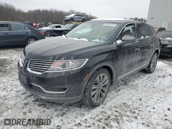 2017 Lincoln MKX Reserve with VIN 2LMPJ8LP8HBL38159, listed as a Copart auction lot 88976515 with 83,205 mi miles and Salvage title. Bid and sale history available at DreamBid. Image 1.