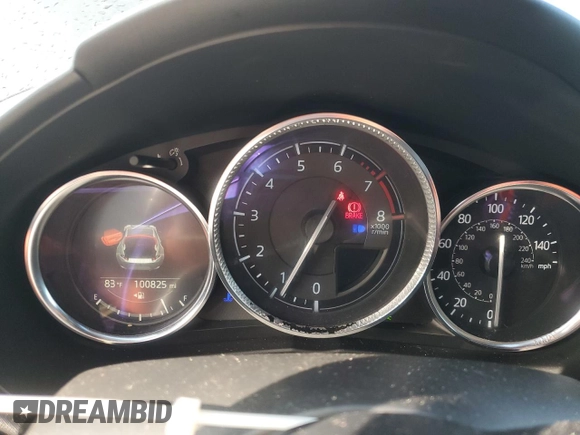 2017 Mazda MX-5 Miata Club with VIN JM1NDAL78H0109701, listed as a Copart auction lot 61522595 with 100,825 mi miles and Salvage title. Bid and sale history available at DreamBid. Image 9.