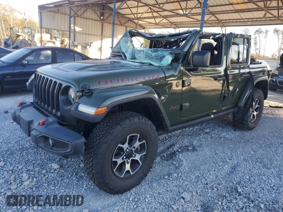 2021 Jeep Wrangler Unlimited Rubicon с VIN 1C4HJXFN6MW652765, выставлен на аукционе Copart как лот 81967164 с пробегом 52 380 миль миль и Списание • Salvage title. История ставок и продаж доступна на DreamBid. Изображение 1.