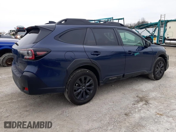 2025 Subaru Outback Onyx z VIN 4S4BTALC3S3141167, wystawiony jako Copart lot #43535255 z przebiegiem 4 073 mil mil oraz Szkoda całkowita • Salvage title. Historia ofert i sprzedaży dostępna na DreamBid. Obrazek 3.