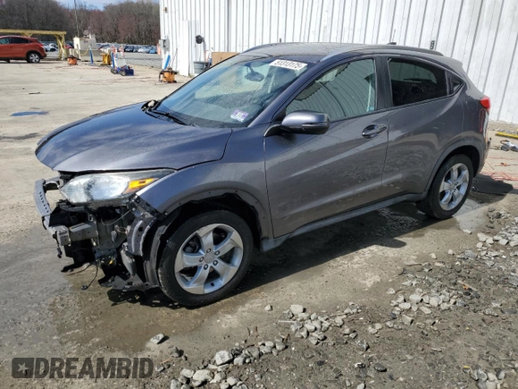 2016 Honda HR-V EX-L w/Navi with VIN 3CZRU6H79GM722682, listed as a Copart auction lot 51313175 with 37,894 mi miles and Salvage Title. Bid and sale history available at carsss.com. Image 1.
