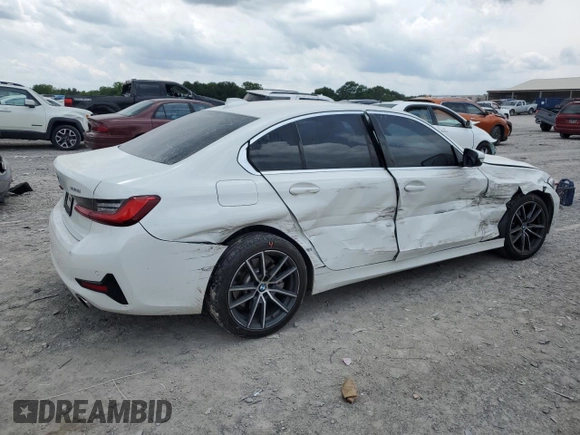 2020 BMW 3 Series 330i with VIN 3MW5R1J01L8B13902, listed as a Copart auction lot 59869625 with 54,992 mi miles and Salvage title. Bid and sale history available at DreamBid. Image 3.
