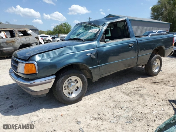 1995 Ford Ranger Splash with VIN 1FTCR10A3SUB11395, listed as a Copart auction lot 50945405 with 146,476 mi miles and Salvage Title. Bid and sale history available at carsss.com. Image 1.