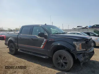 2019 Ford F-150 XL with VIN 1FTEW1E41KFA80964, listed as a Copart auction lot 53371845 with 146,739 mi miles and Salvage title. Bid and sale history available at DreamBid. Image 4.