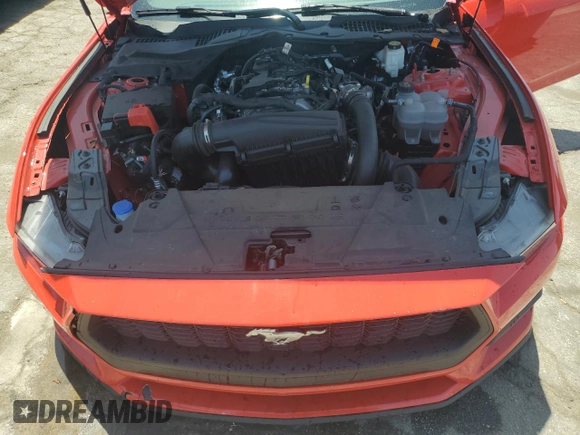 2024 Ford Mustang EcoBoost with VIN 1FA6P8TH5R5133459, listed as a Copart auction lot 61395845 with 27,489 mi miles and Salvage title. Bid and sale history available at DreamBid. Image 11.