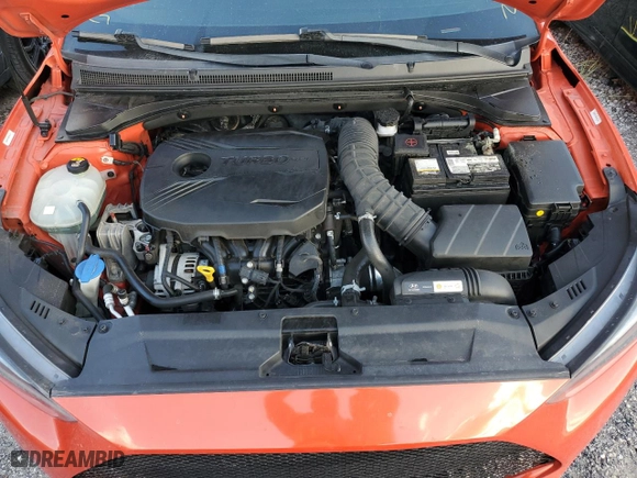2019 Hyundai Veloster Turbo R-Spec with VIN KMHTH6AB0KU018904, listed as a Copart auction lot 77223314 with 82,877 mi miles and Salvage Title. Bid and sale history available at carsss.com. Image 11.