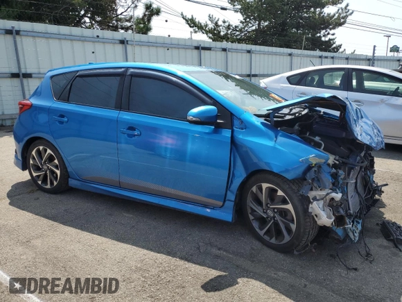 2016 Scion iM with VIN JTNKARJE1GJ518218, listed as a Copart auction lot 56655895 with 107,115 mi miles and Salvage title. Bid and sale history available at DreamBid. Image 4.