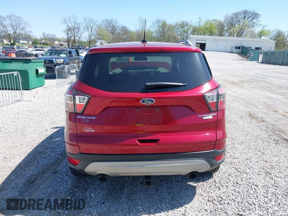 2017 Ford Escape Titanium with VIN 1FMCU0J93HUB20552, listed as a IAAI auction lot 41994433 with 55,772 mi miles. Bid and sale history available at carsss.com. Image 17.