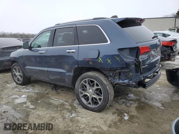 2021 Jeep Grand Cherokee 80th Anniversary with VIN 1C4RJFBG9MC591340, listed as a Copart auction lot 88441085 with 38,351 mi miles and Salvage title. Bid and sale history available at DreamBid. Image 2.