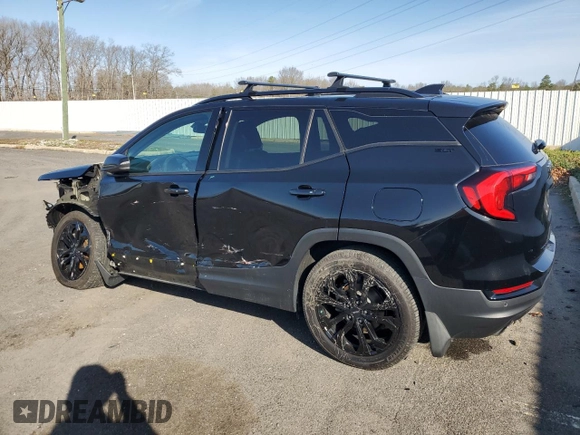 2019 GMC Terrain SLT with VIN 3GKALVEX5KL199782, listed as a Copart auction lot 51586155 with 121,230 mi miles and Salvage Title. Bid and sale history available at carsss.com. Image 2.