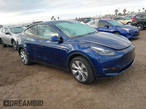 2023 Tesla Model Y Long Range with VIN 7SAYGDEE6PF947827, listed as a IAAI auction lot 41443524 with 12,381 mi miles and . Bid and sale history available at DreamBid. Image 1.