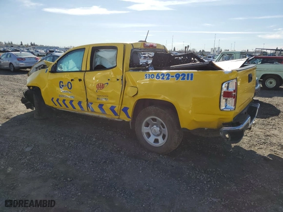 2022 Chevrolet Colorado 4WD Work Truck with VIN 1GCGTBEN4N1302821, listed as a Copart auction lot 45534035 with 0 mi miles and Salvage Title. Bid and sale history available at carsss.com. Image 2.
