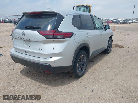 2024 Nissan Rogue SV with VIN 5N1BT3BA8RC677554, listed as a IAAI auction lot 42133131 with 33,526 mi miles and . Bid and sale history available at carsss.com. Image 4.
