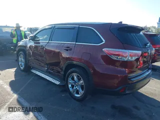 2015 Toyota Highlander Limited z VIN 5TDYKRFH7FS046977, wystawiony jako IAAI lot #41745799 z przebiegiem 100 336 mil mil oraz . Historia ofert i sprzedaży dostępna na DreamBid. Obrazek 3.