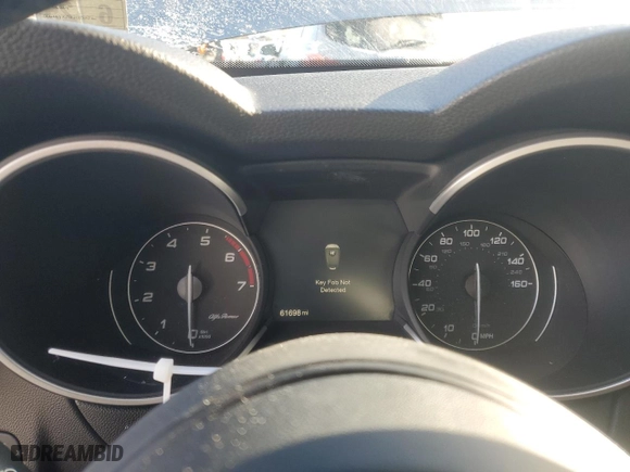 2020 Alfa Romeo Stelvio Sport with VIN ZASPAKANXL7C98870, listed as a Copart auction lot 88543385 with 61,698 mi miles and Salvage Title. Bid and sale history available at carsss.com. Image 9.