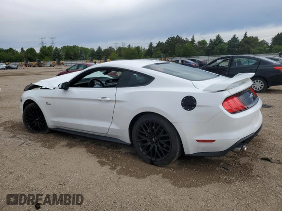 2019 Ford Mustang GT with VIN 1FA6P8CF8K5117020, listed as a Copart auction lot 57896865 with 92,626 mi miles and Salvage title. Bid and sale history available at DreamBid. Image 2.