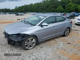 2017 Hyundai Elantra Limited with VIN 5NPD84LF9HH008565, listed as a Copart auction lot 61465815 with 73,882 mi miles and Salvage title. Bid and sale history available at DreamBid. Image 1.