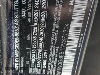 2022 Mercedes-Benz GLC 300 z VIN W1N0G8EB1NV371904, wystawiony jako Copart lot #56393595 z przebiegiem Nie podano mil oraz Nie do naprawy • Non repairable. Historia ofert i sprzedaży dostępna na DreamBid. Obrazek 14.