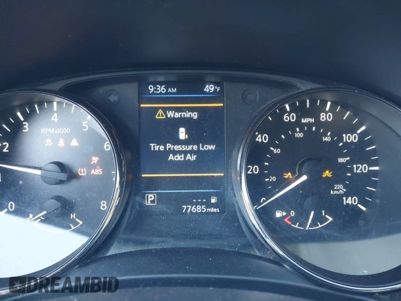 2019 Nissan Rogue S with VIN JN1BJ1CP9KW524464, listed as a IAAI auction lot 41736268 with 77,685 mi miles and . Bid and sale history available at DreamBid. Image 7.