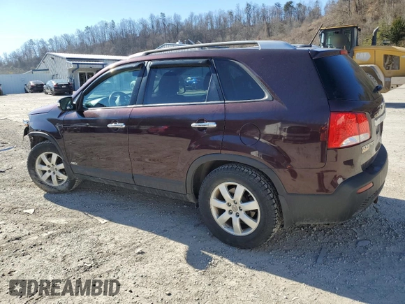 2012 Kia Sorento LX with VIN 5XYKTCA63CG190203, listed as a Copart auction lot 45927715 with 106,157 mi miles and Salvage Title. Bid and sale history available at DreamBid. Image 2.