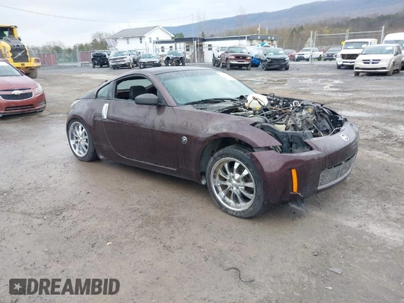 2003 Nissan 350Z Touring with VIN JN1AZ34E43T015351, listed as a IAAI auction lot 41996241 with 169,907 mi miles. Bid and sale history available at carsss.com. Image 1.